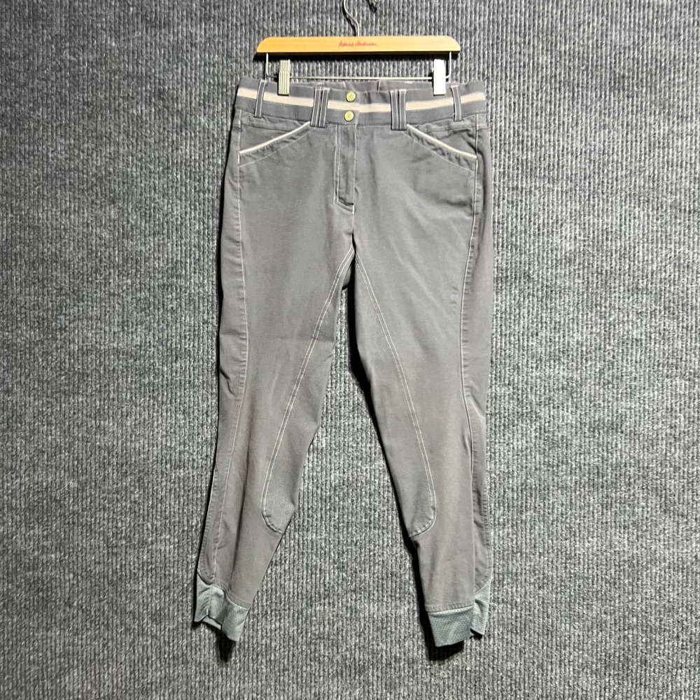 Ariat Riding Breeches Women 28R Gray Equestrian Performance Schooling‎ Pants
